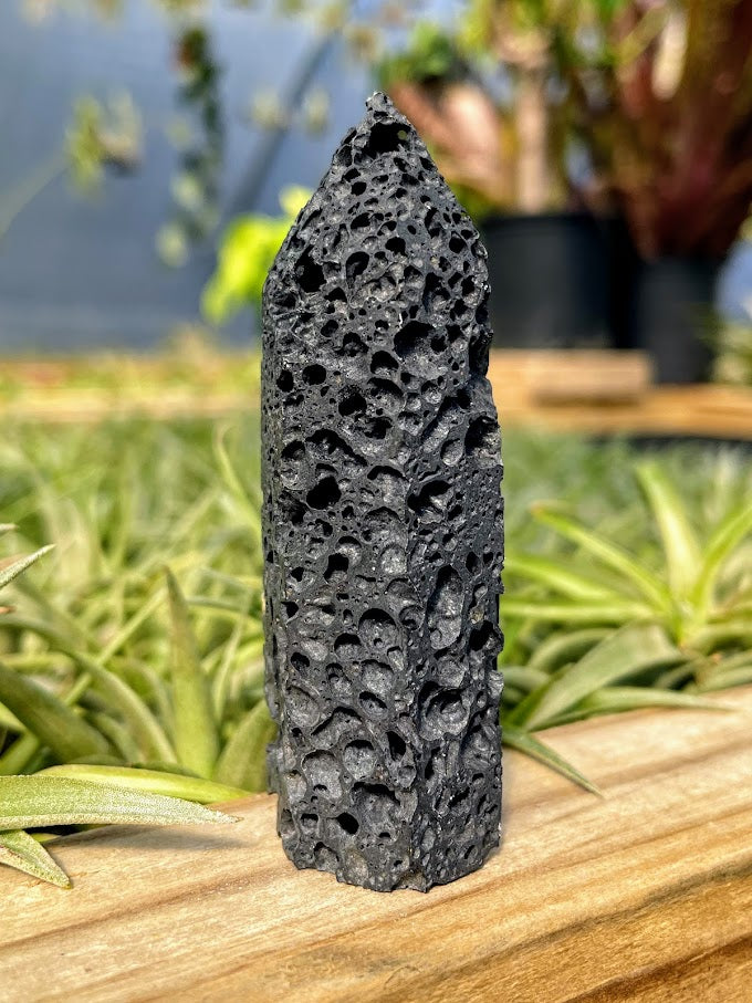 Lava Stone Crystal Point