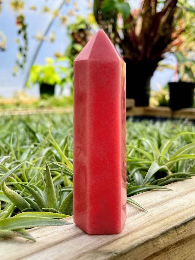 Pink Luminous Crystal Point