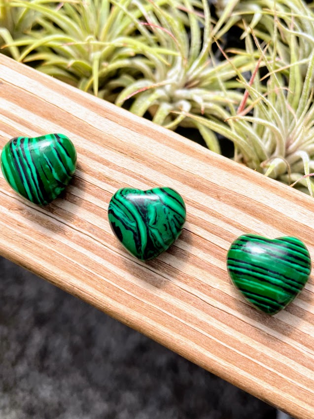 Copy of Synthetic Malachite Crystal Heart