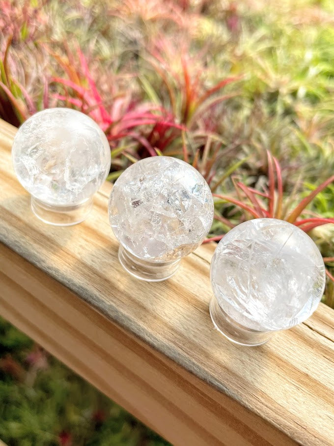 Rainbow Clear Quartz Mini Sphere