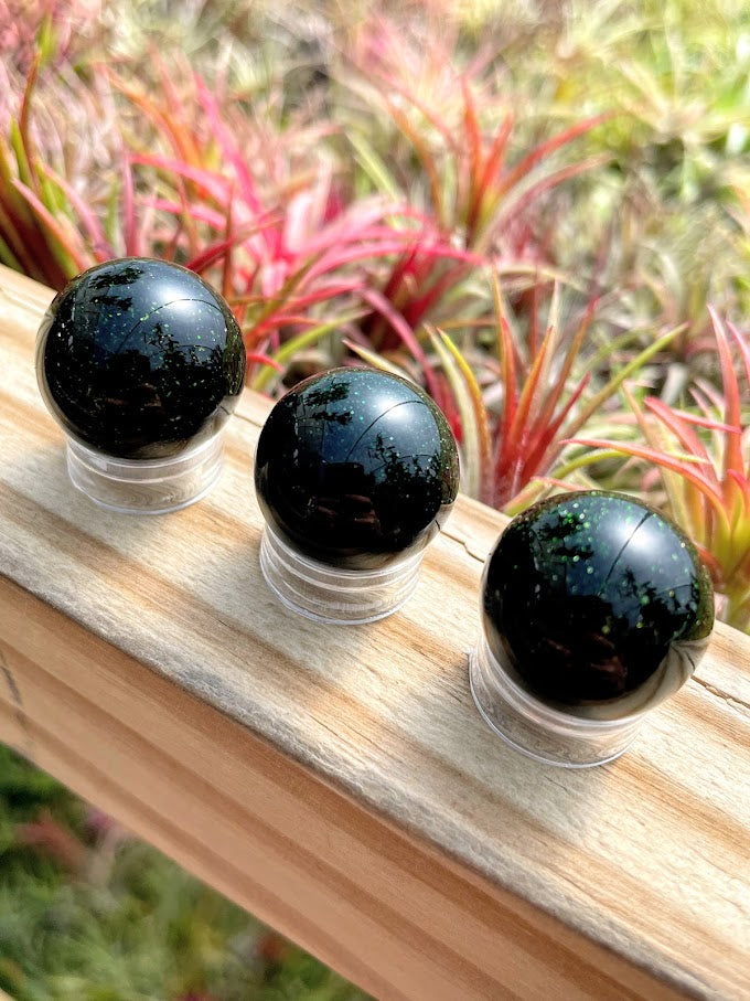 Green Goldstone Mini Sphere