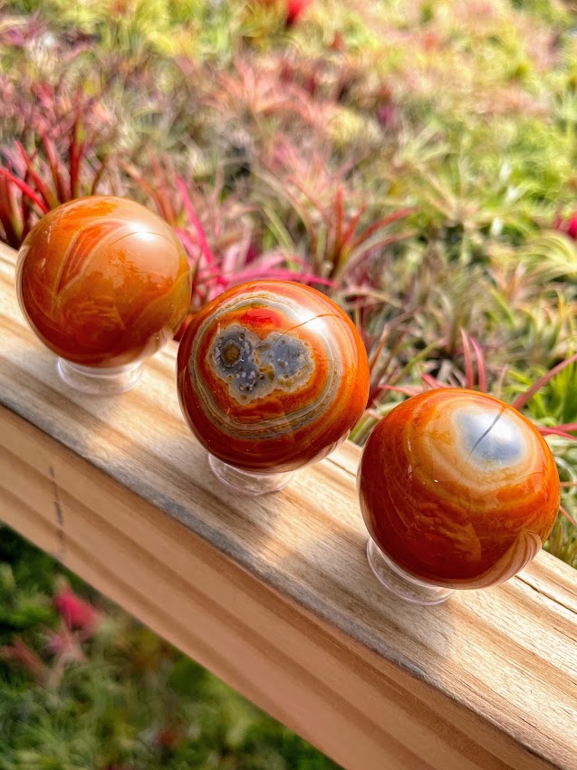 Fire Agate Mini Sphere