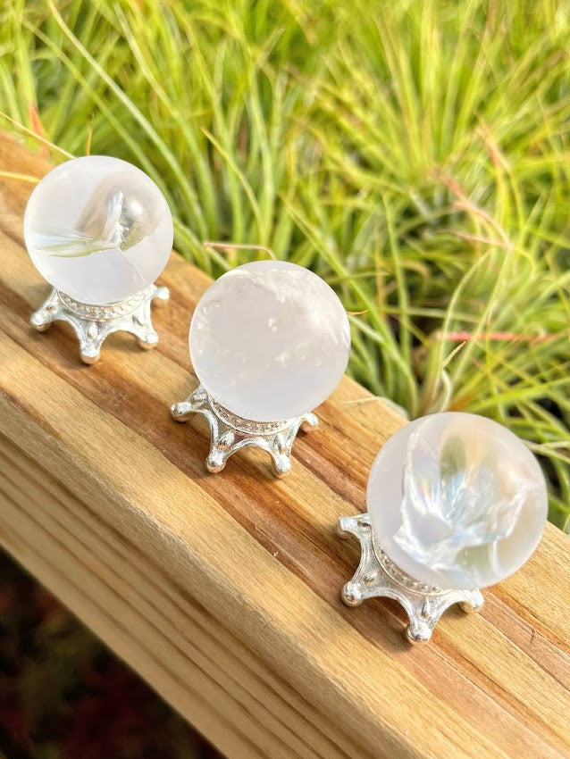 Rainbow Clear Quartz Mini Sphere