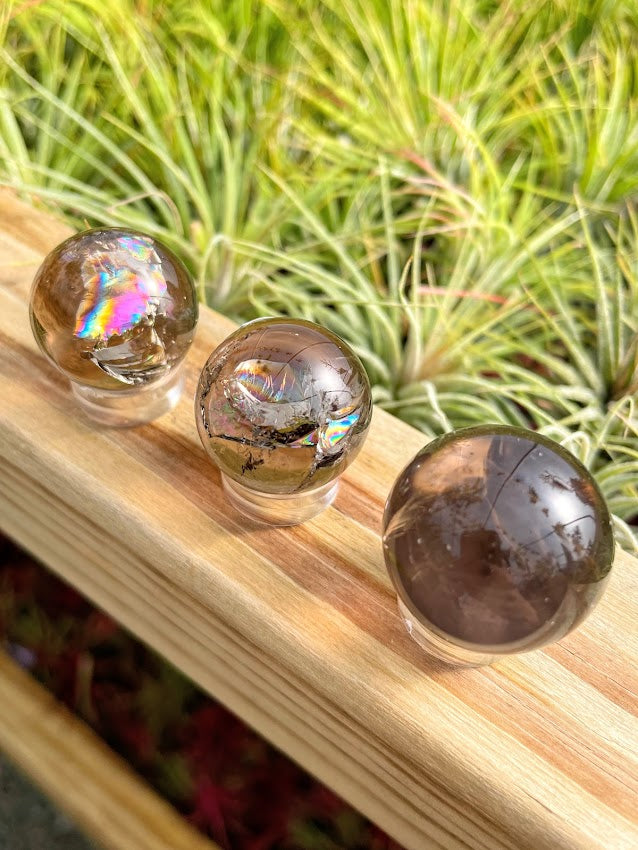 Rainbow Smokey Quartz Mini Sphere