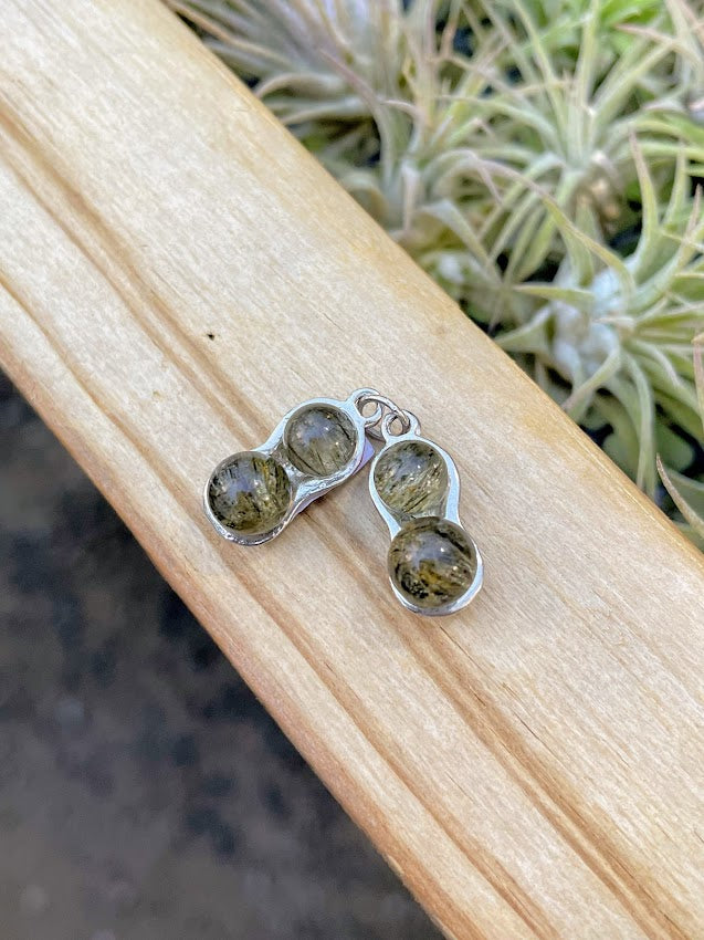 Prehnite Peanut Pendant