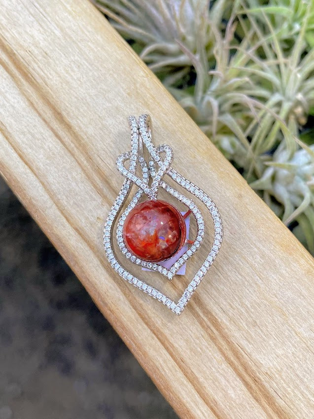 Fire Quartz Pendant