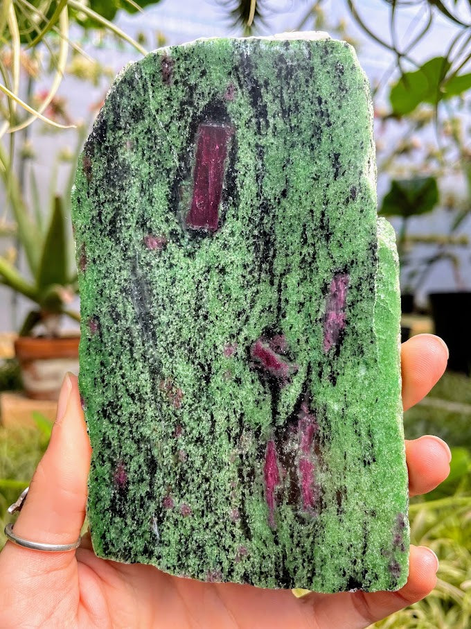 WYSIWYG- Ruby in Zoisite Slab