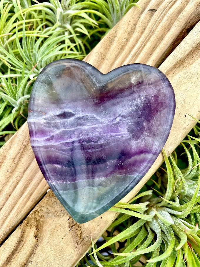 Fluorite Crystal Heart Bowl