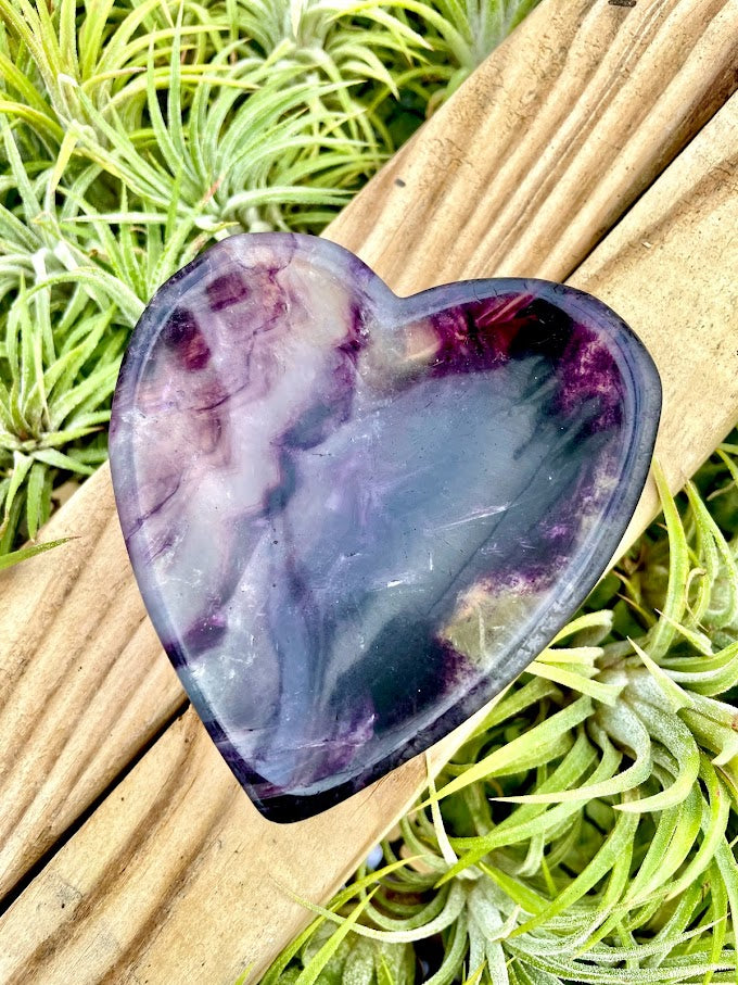 Fluorite Crystal Heart Bowl