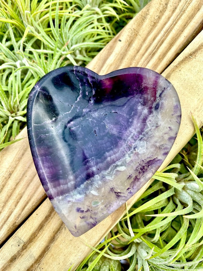 Fluorite Crystal Heart Bowl