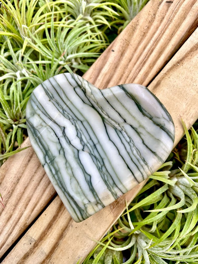 Zebra Jasper Crystal Heart Bowl