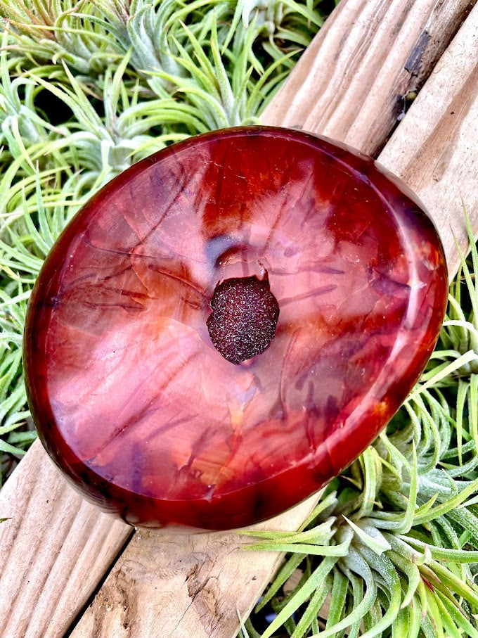 Druzy Carnelian Crystal Bowl