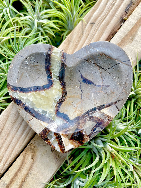 Septarian Crystal Heart Bowl