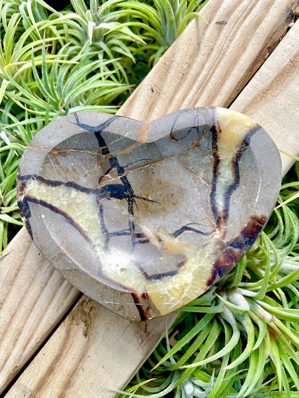 Septarian Crystal Heart Bowl