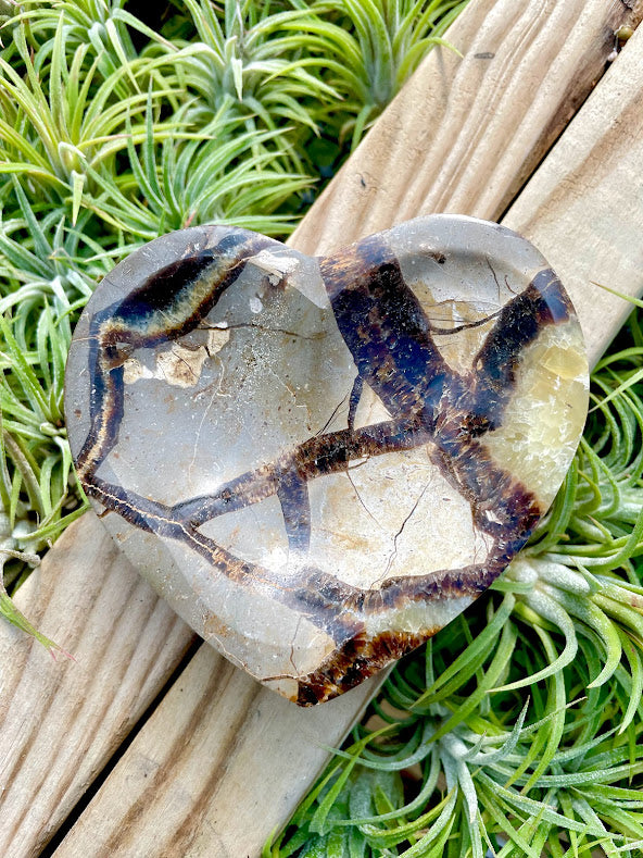 Septarian Crystal Heart Bowl
