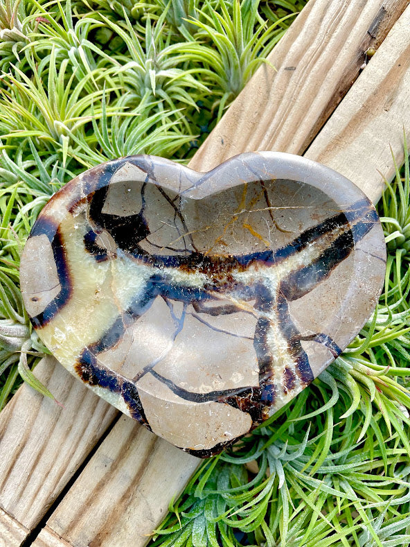 Septarian Crystal Heart Bowl