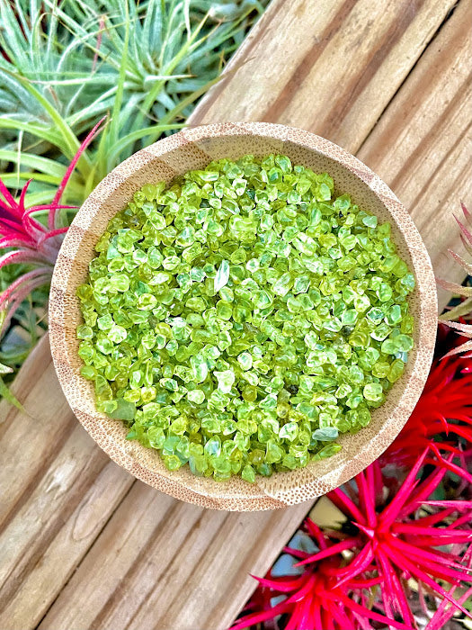 Peridot Crystal Chips 1/4 cup (3oz)