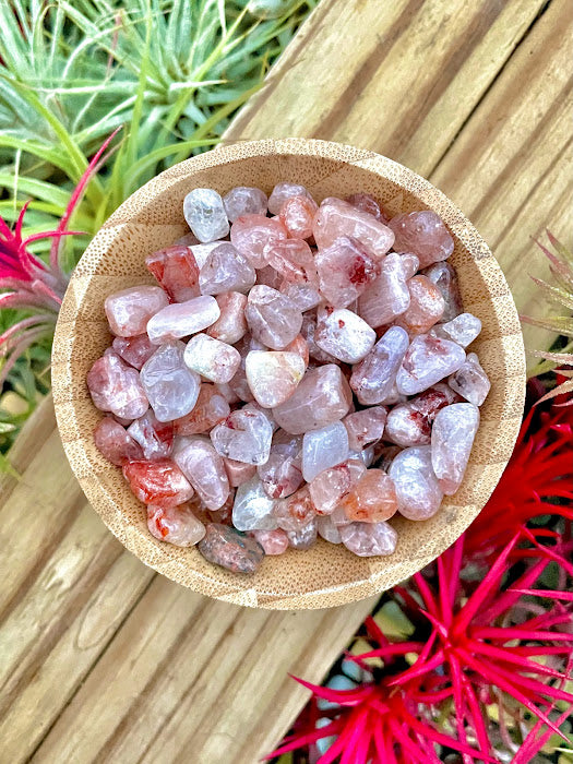 Fire Quartz Crystal Chips 1/4 cup (3oz)